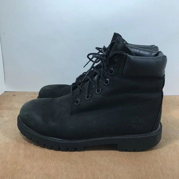 Timberland Premium Black Waterproof Boots, 12907 Youth Size 5 - Picture 4 of 9